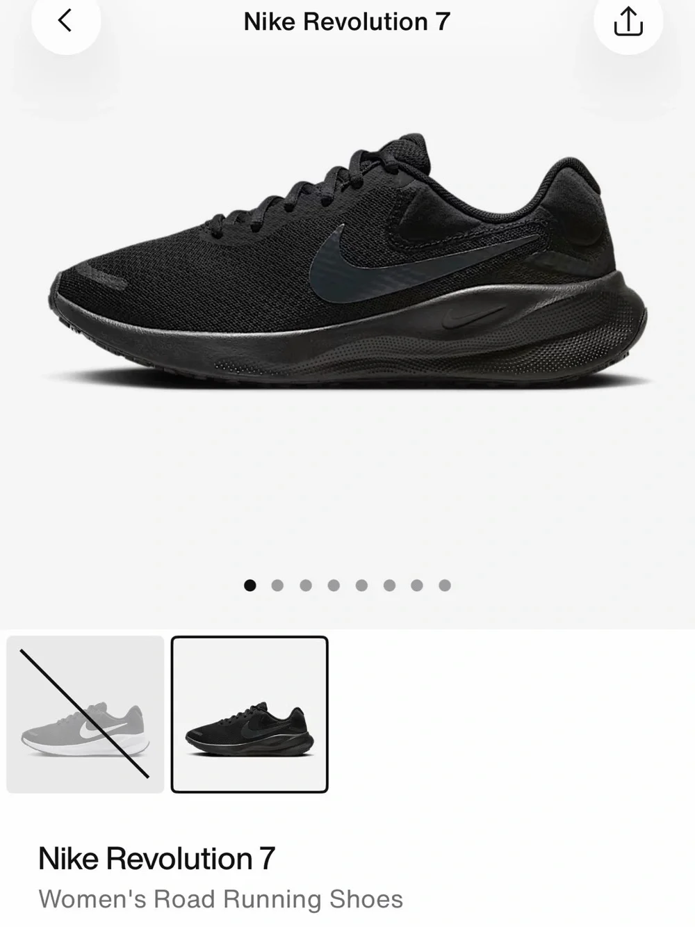 Nike Revolution 7 Women's Running Sneakers - Black